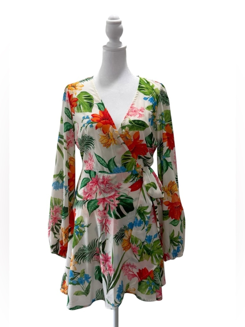 Jealous Tomato Tropical Summer Dream Wrap Dress Size Small